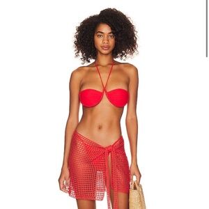 Bananhot St Tropez Top in Red Fire